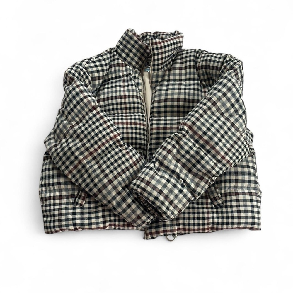 Plaid Puffer Jacket